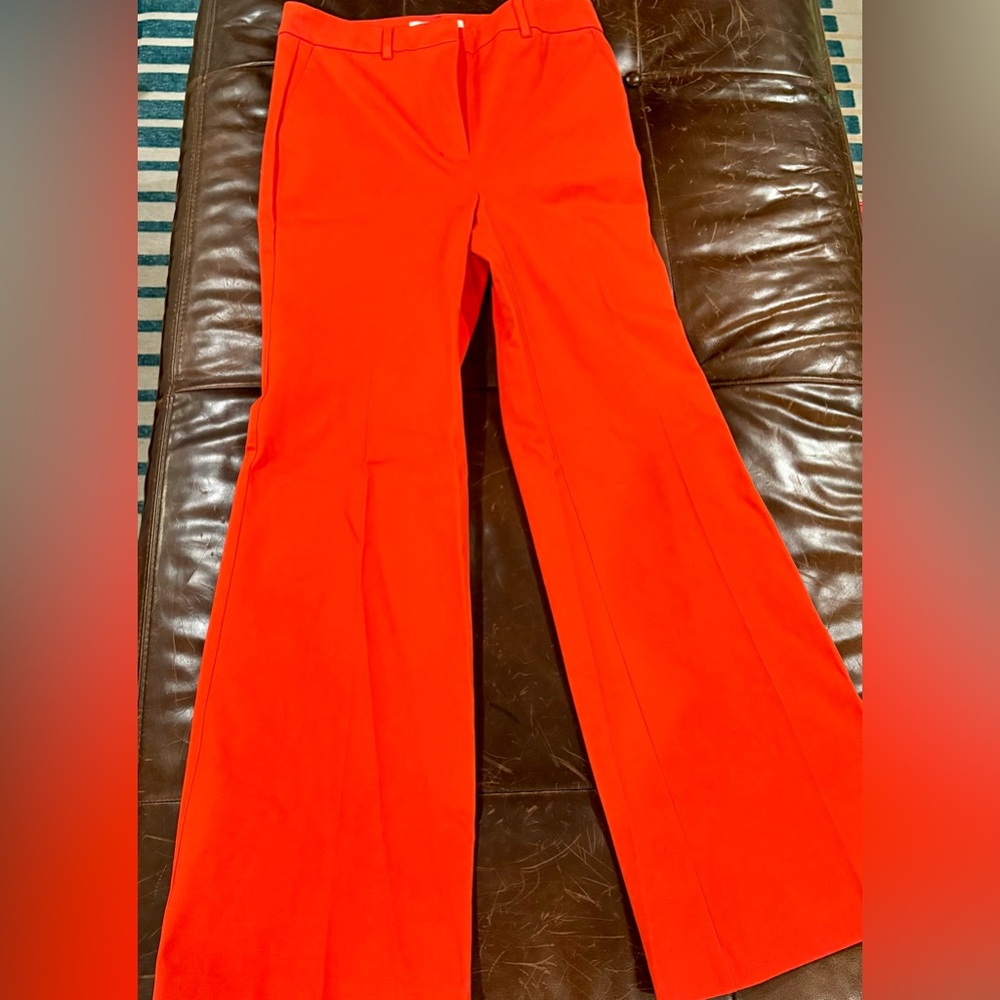 NWT Boden Bright Orange Flare Pants